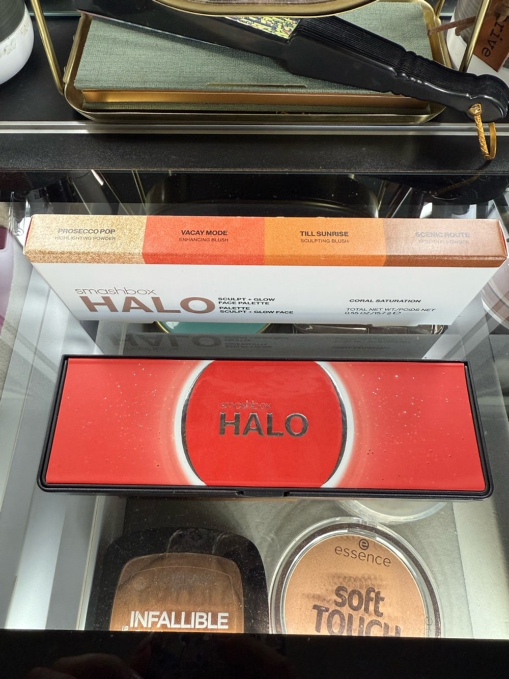 Smashbox Halo Sculpt + Glow Face Palette — Coral Shades